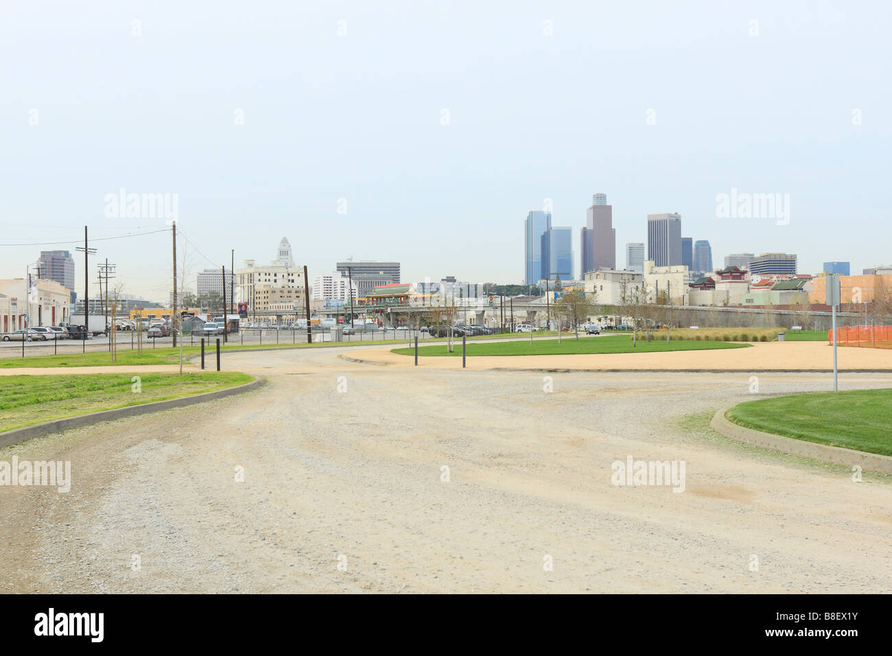 Los Angeles Downtown Inquinamento atmosferico Skyline Foto Stock