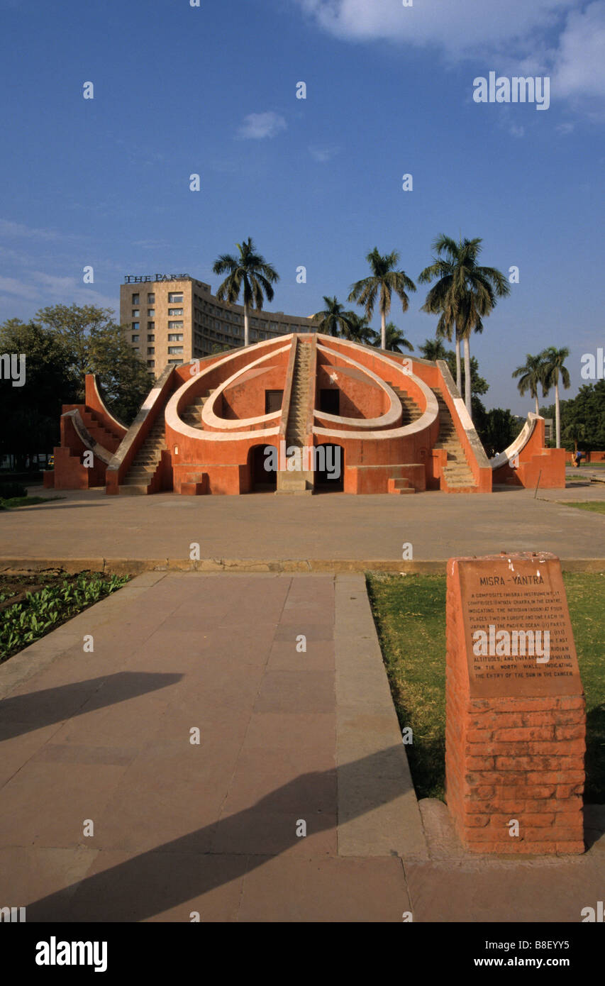 Misra Yantra strumento composito a osservatorio di Delhi India Foto Stock