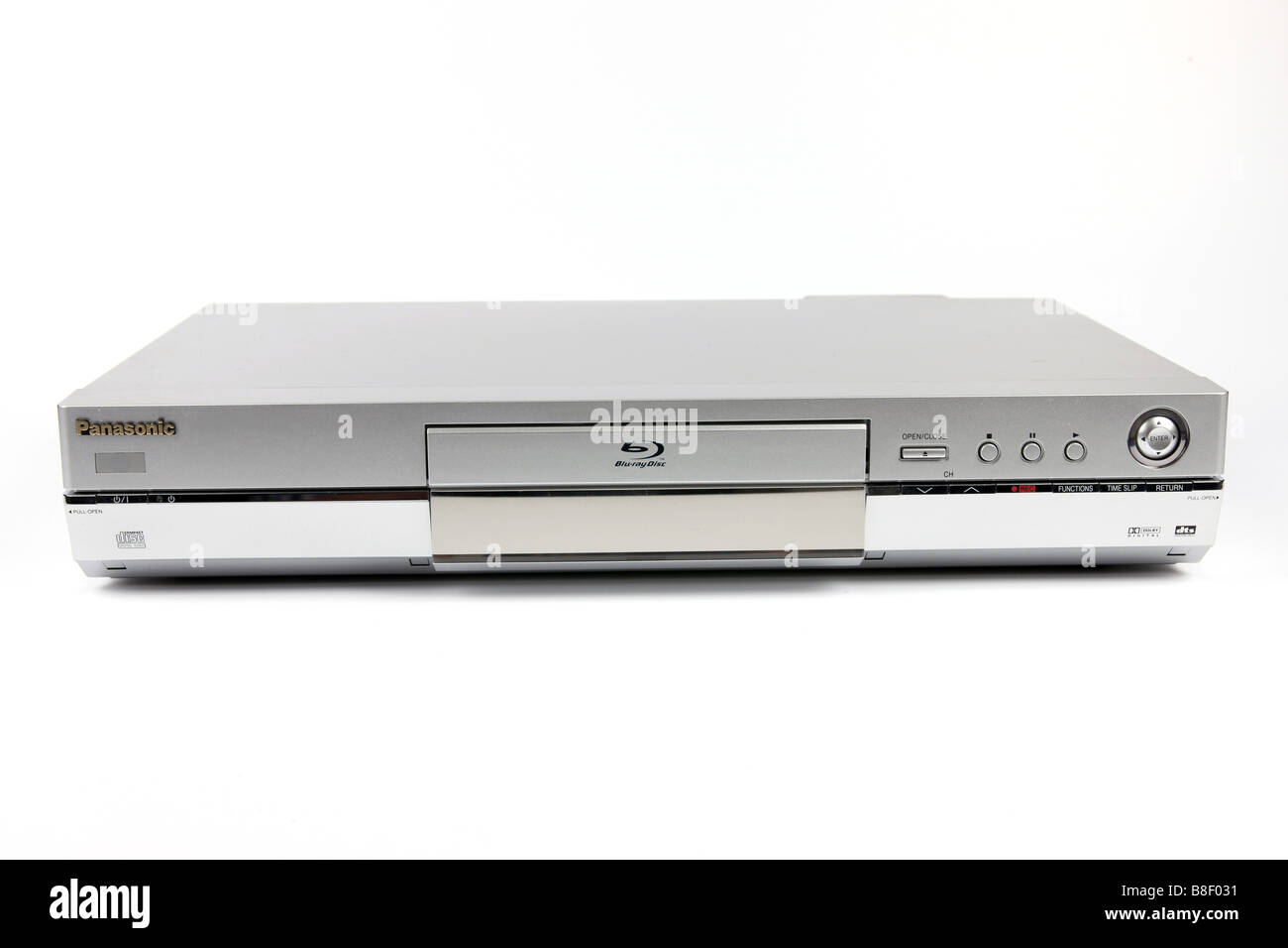 Un DVD Blu Ray Digital TV Recorder contro uno sfondo bianco Foto Stock