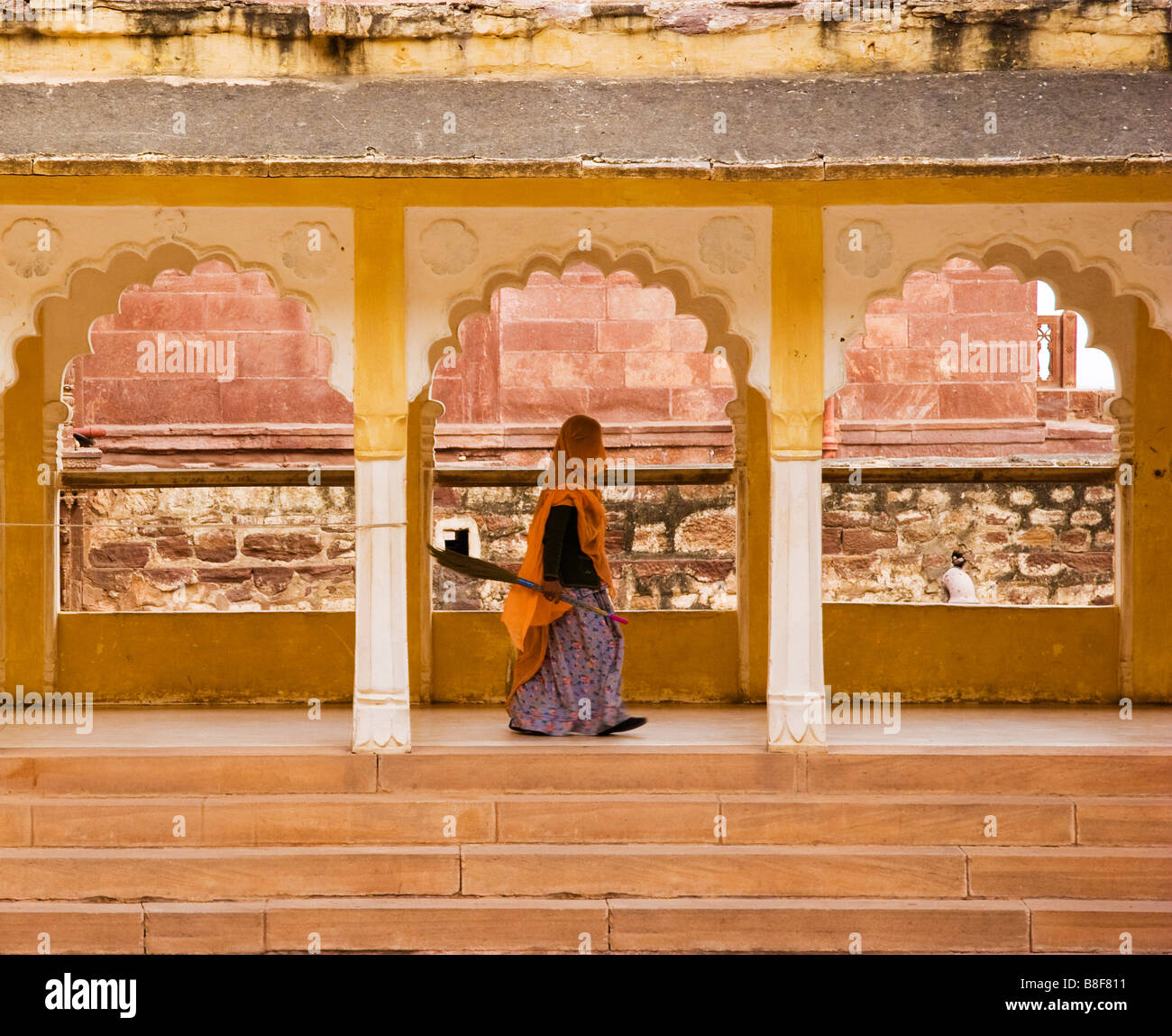 Donna indiana Jodhpur Rajasthan in India Foto Stock