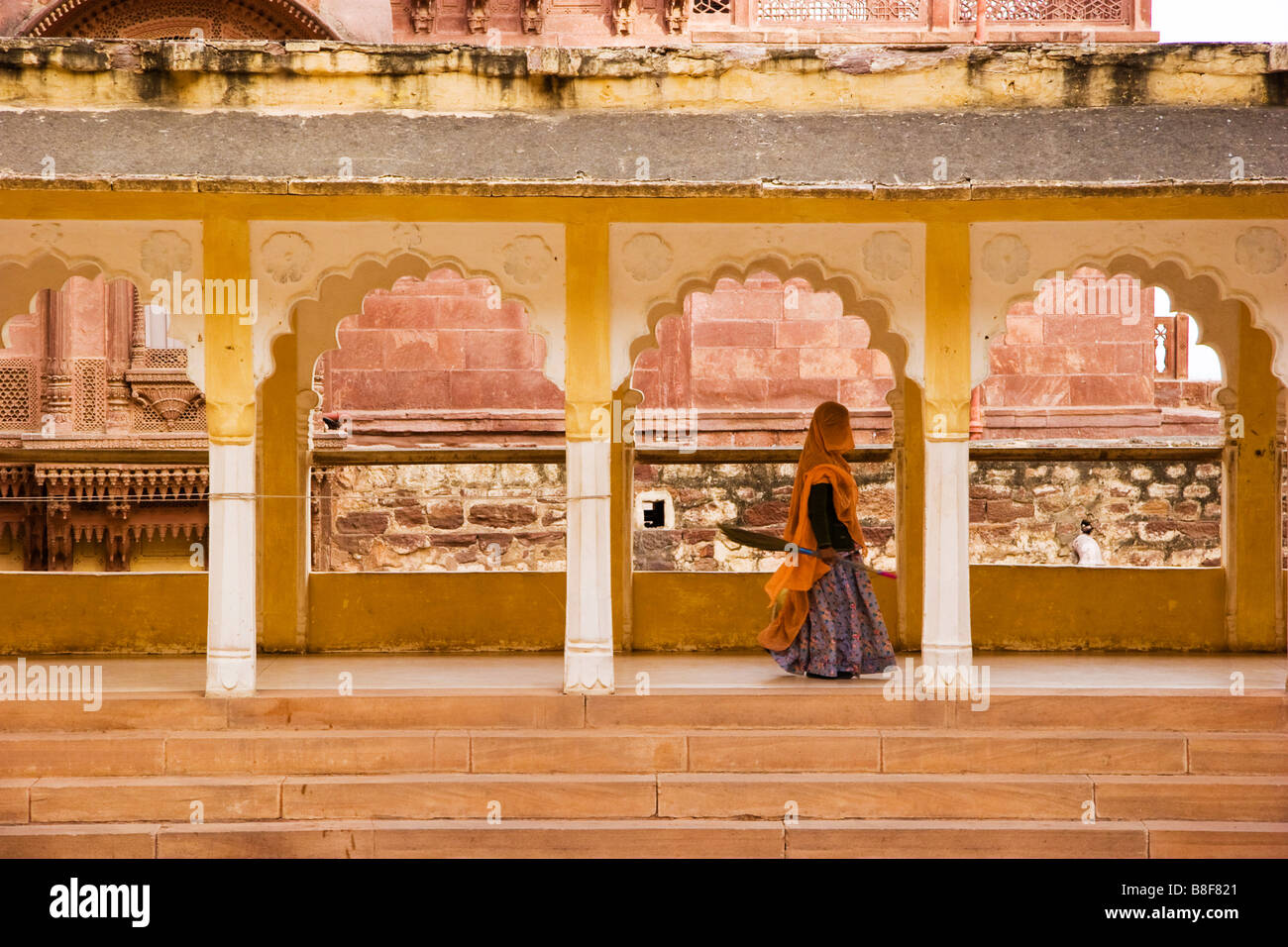 Donna indiana Jodhpur Rajasthan in India Foto Stock