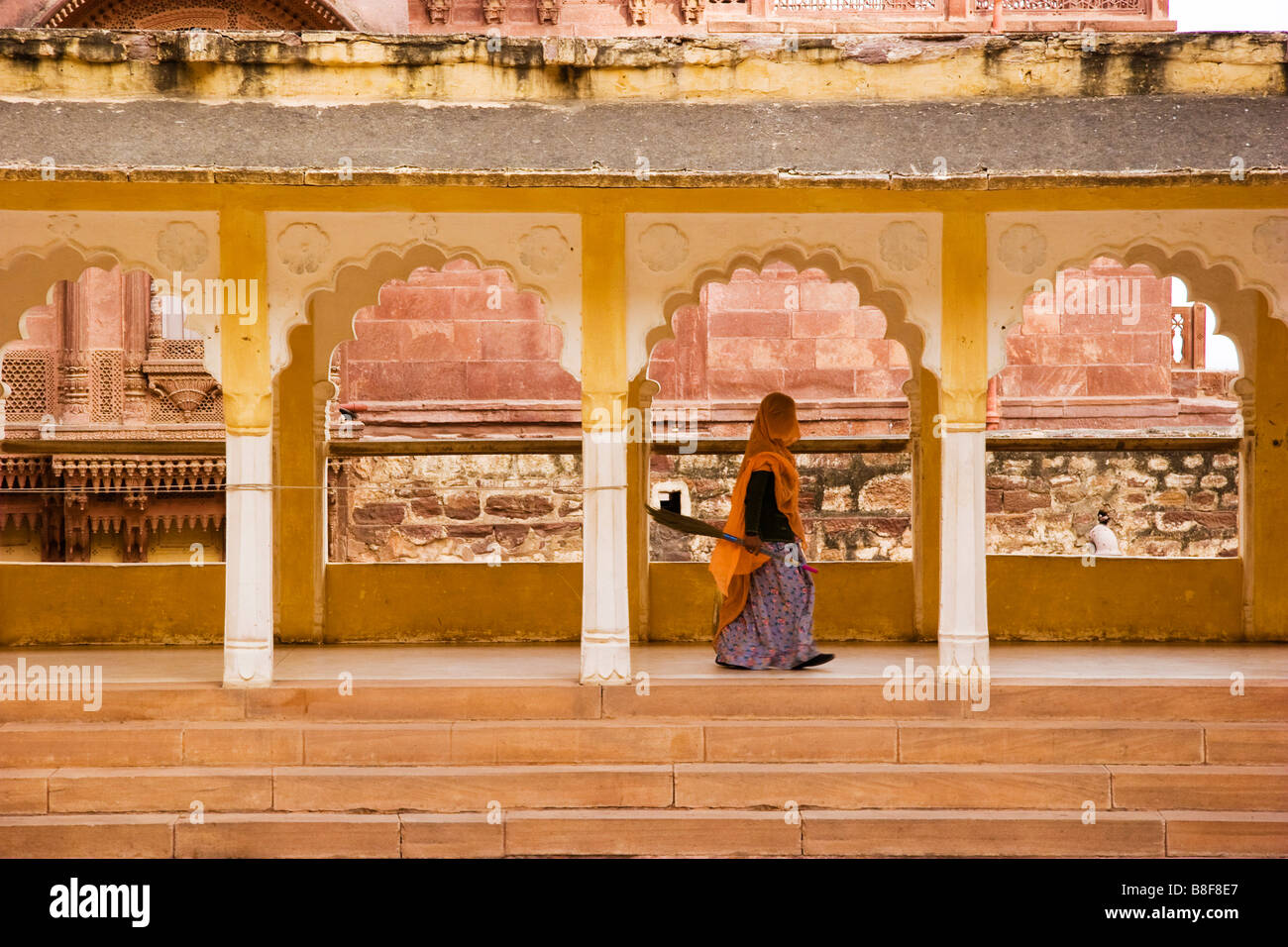 Donna indiana Jodhpur Rajasthan in India Foto Stock