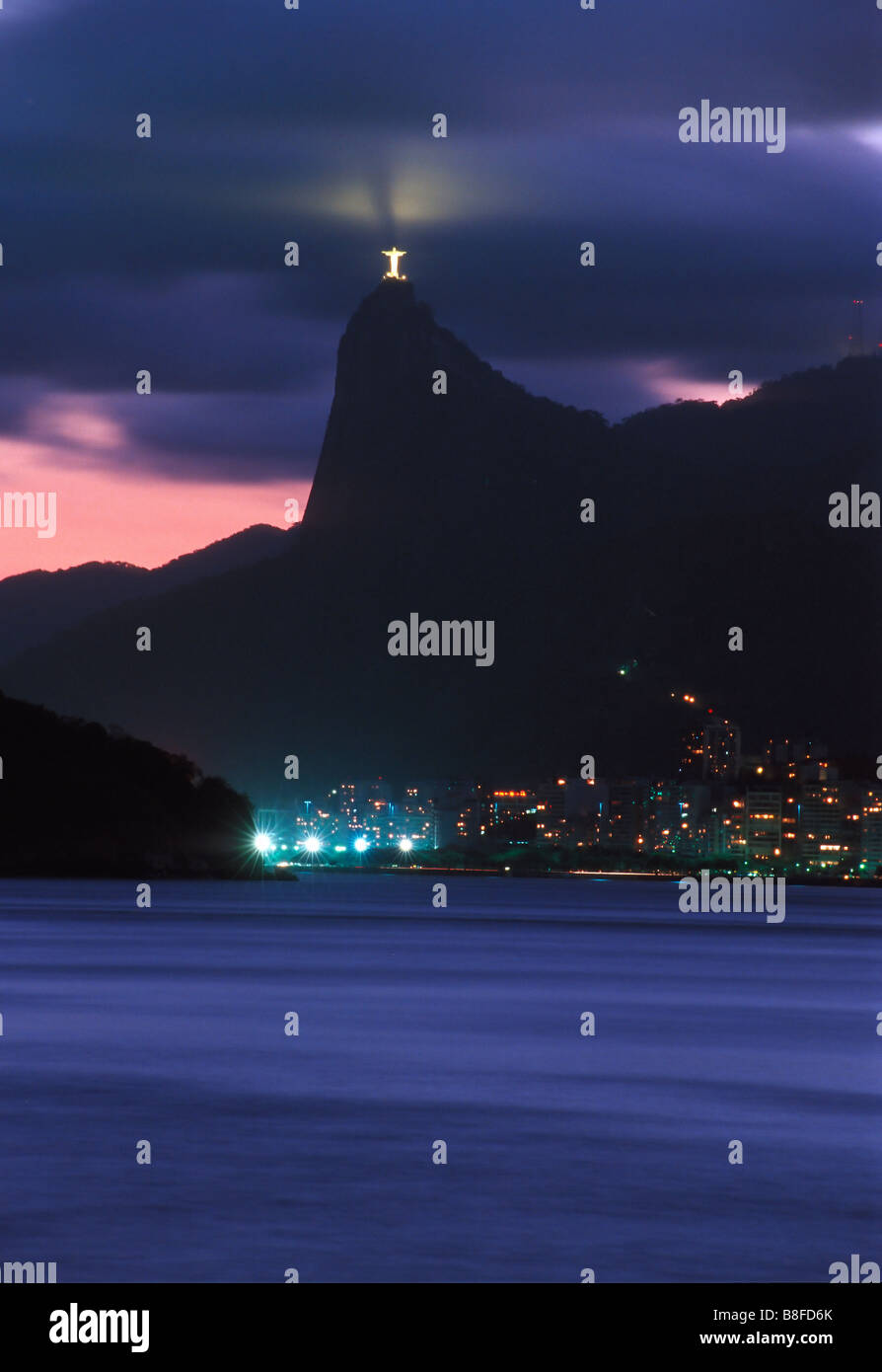 Rio de Janeiro al tramonto Foto Stock