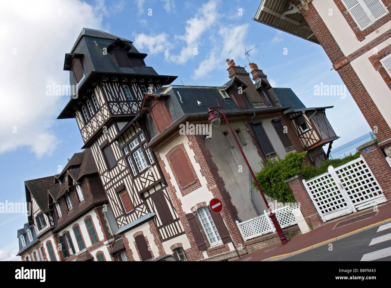 Casa tipica dalla Normandia.Maison typique de Normandie Foto Stock