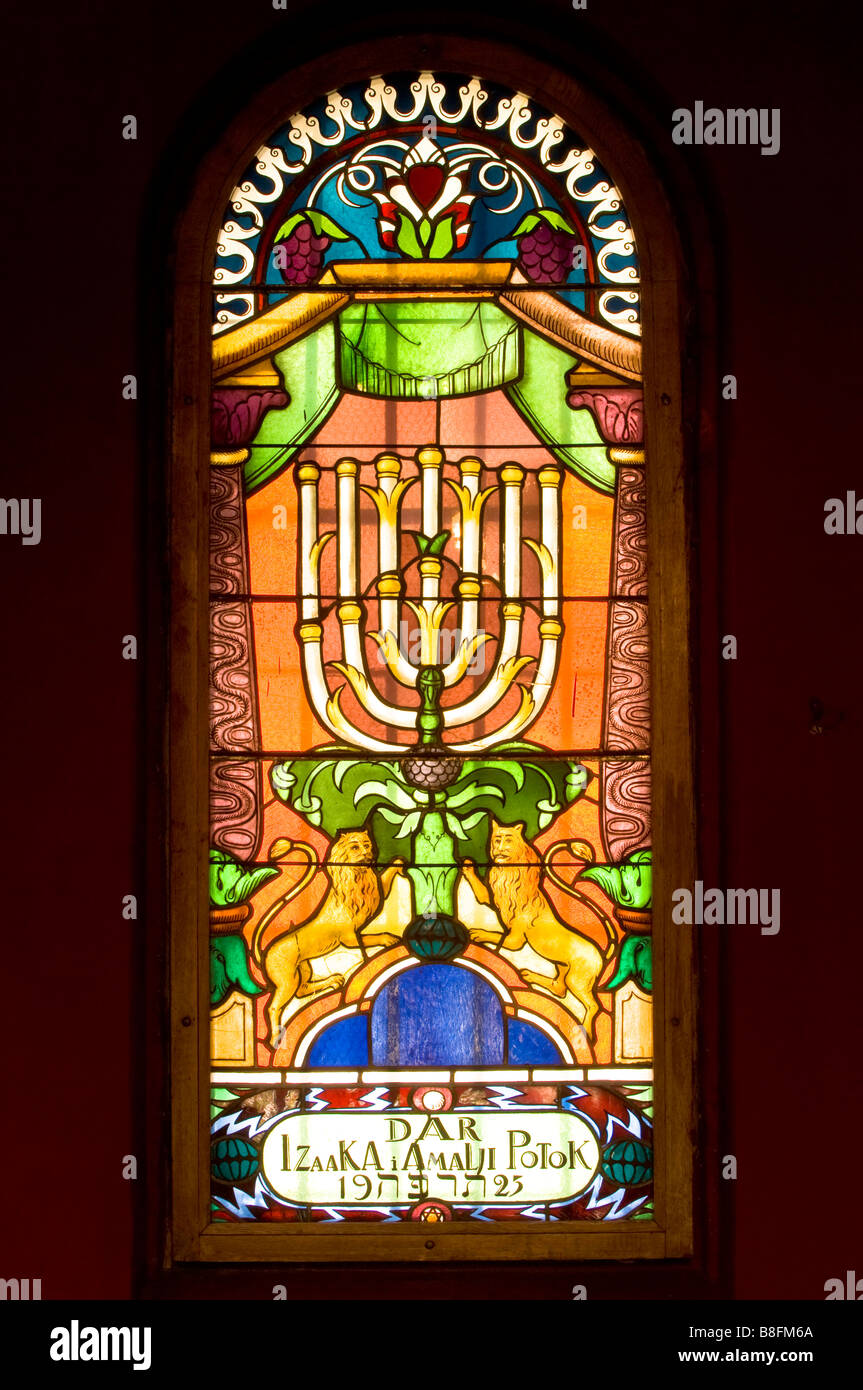 Interno della sinagoga Tempel in nel quartiere Kazimierz di Cracovia, in Polonia Foto Stock