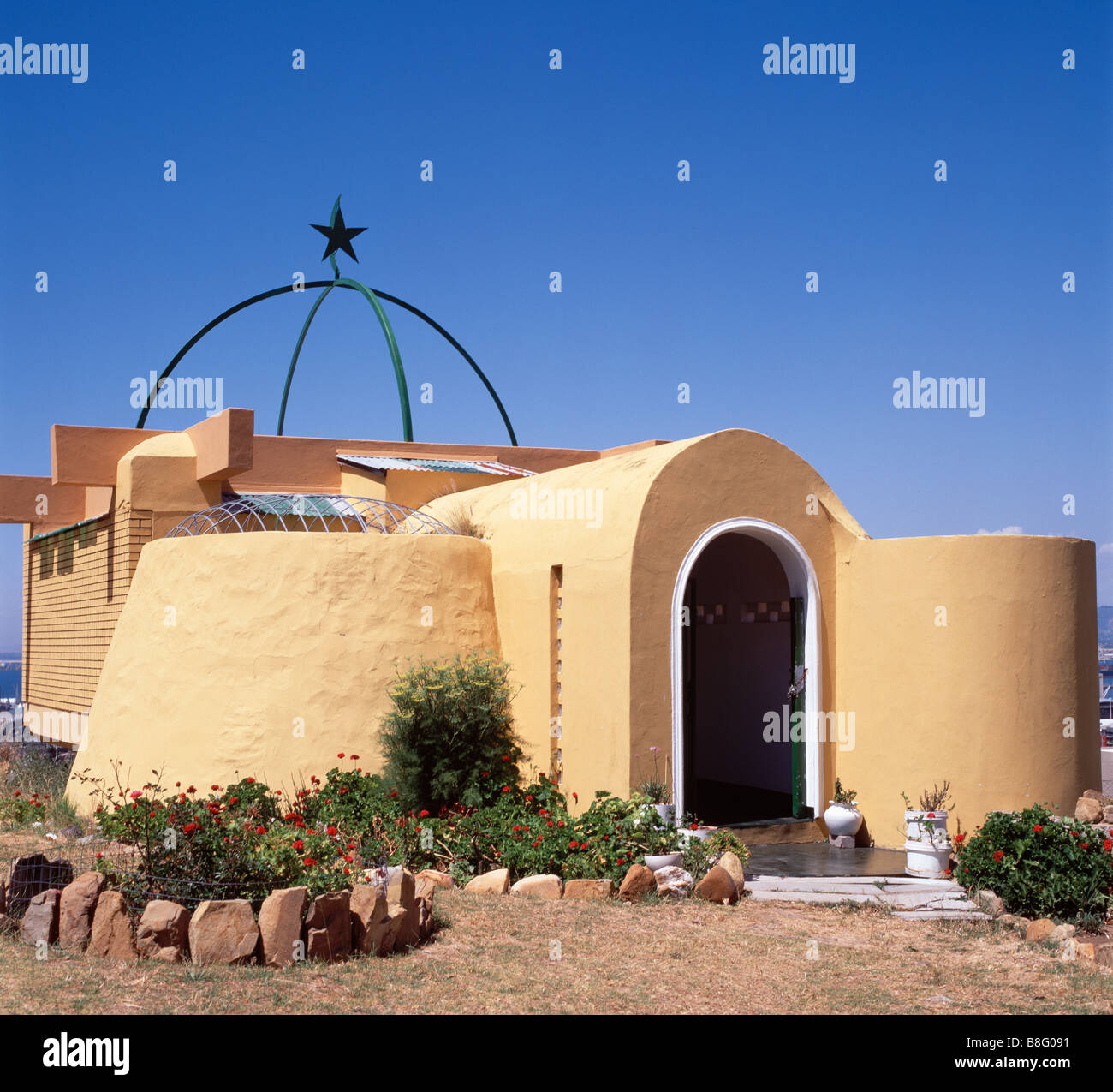 Cimitero musulmano tana baru cimitero di bo kaap a Città del Capo in Sud Africa in Africa subsahariana. apartheid bokaap capetown islam islamici travel Foto Stock