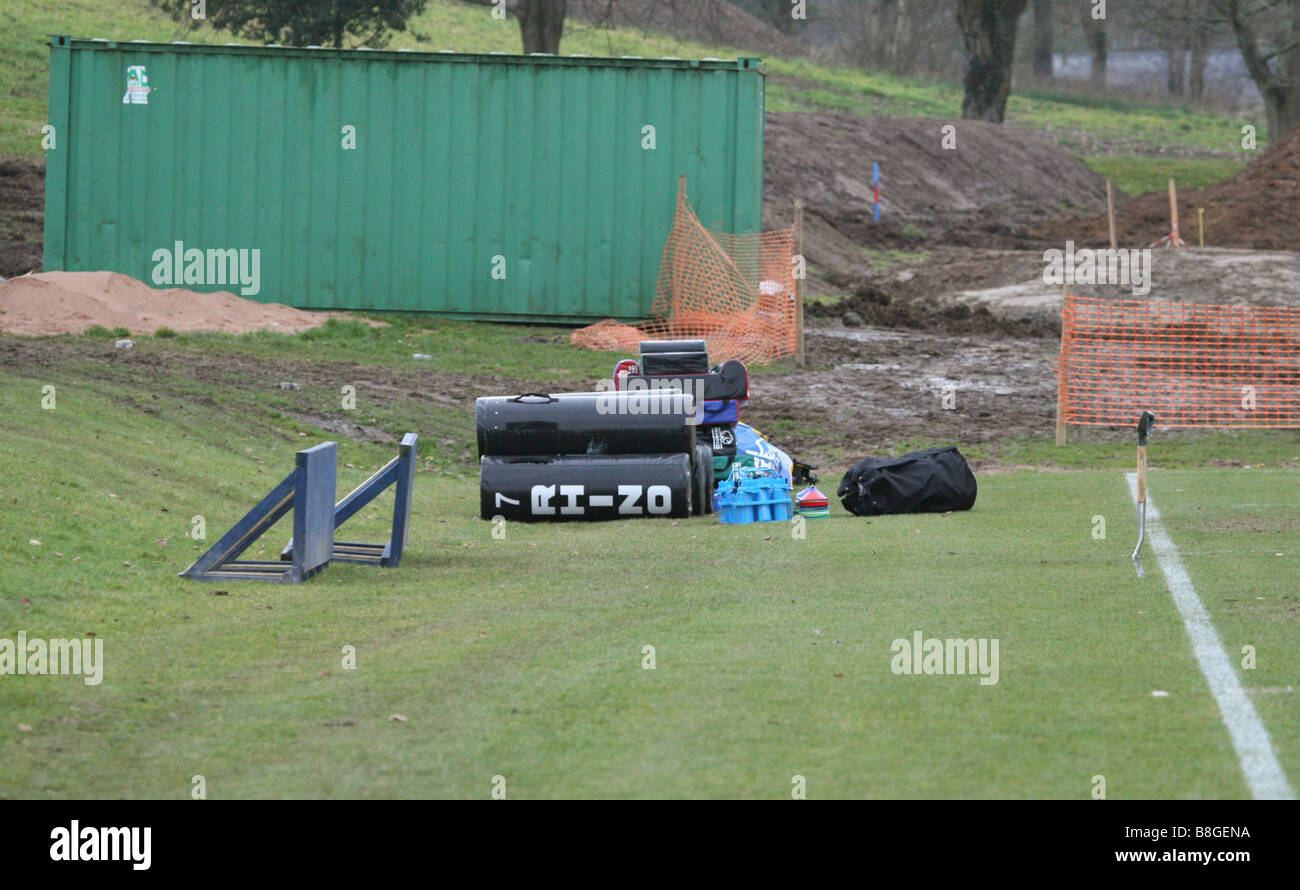 Rugby attrezzature di formazione del Galles GB UK 2009 Foto Stock