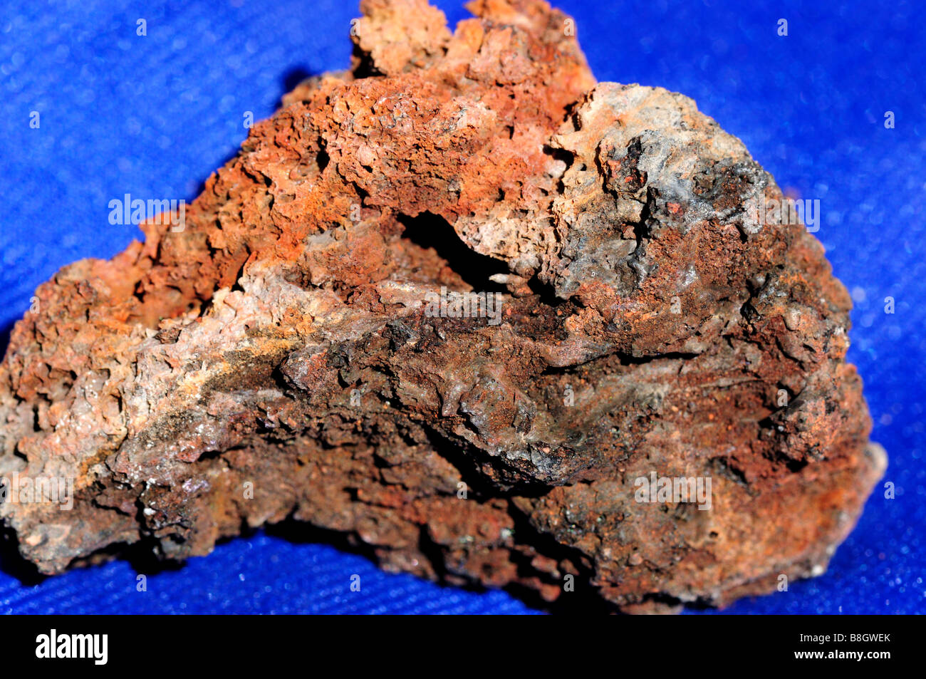 Le scorie, una roccia vulcanica. Foto Stock