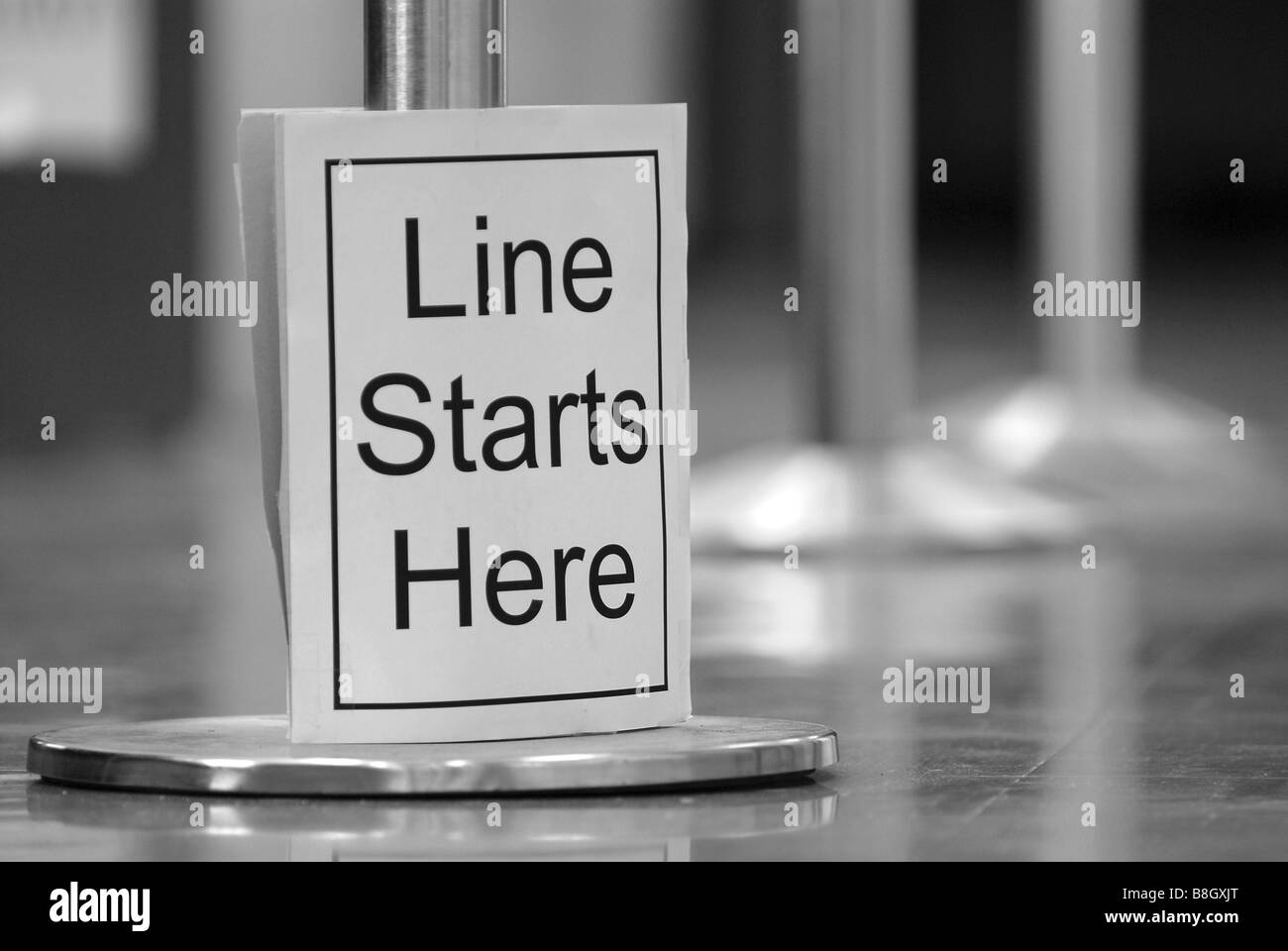 La parte anteriore della linea. Foto Stock
