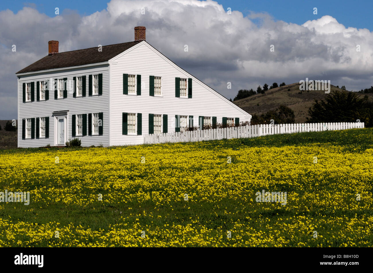 Historic James Johnston home situato in Half Moon Bay California Foto Stock