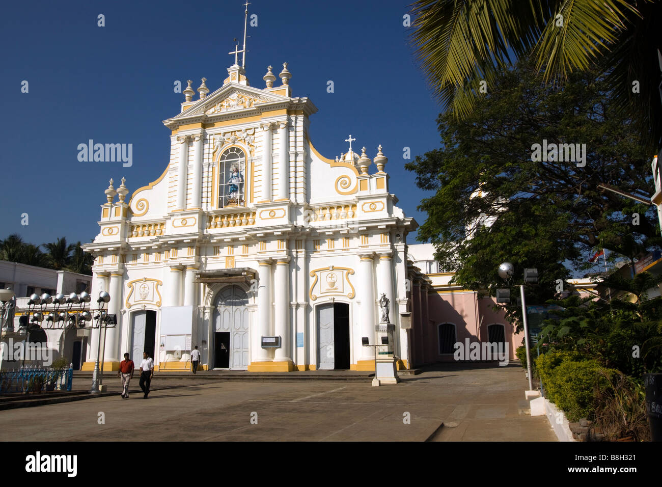 India Pondicherry chiesa di Nostra Signora dell Immacolata Concezione 1781 esterno Foto Stock