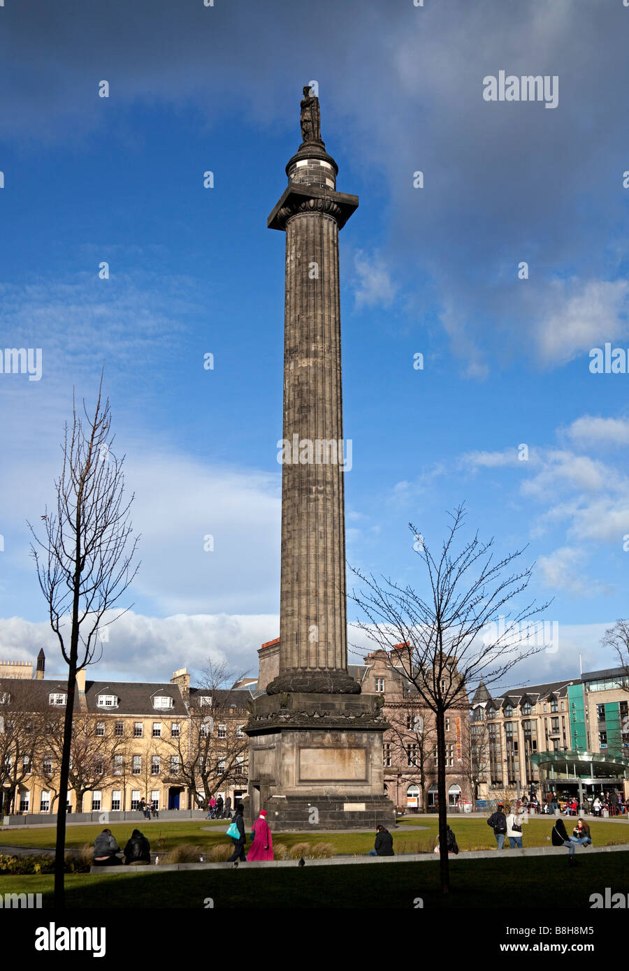 Monumento di Melville, St Andrew Square Gardens, Edimburgo, Scozia, Regno Unito, Europa Foto Stock