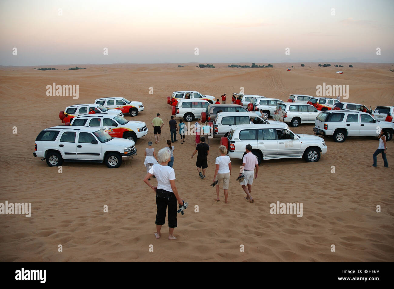 Safari nel deserto, Arabian Adventures, Margham, Dubai, Emirati arabi uniti, Golfo Arabico, Medio Oriente Foto Stock