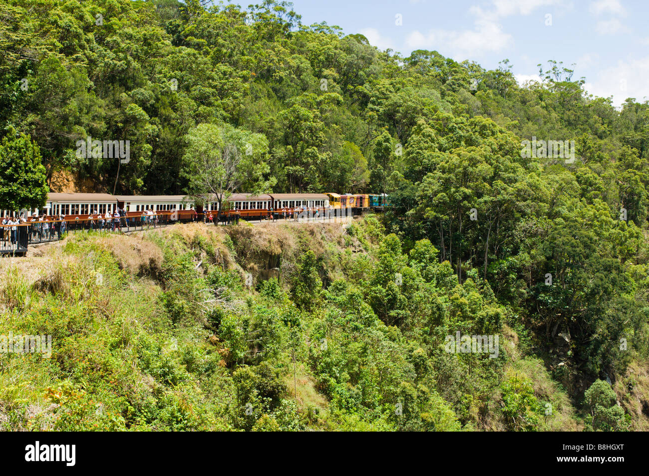 Kuranda Scenic Railway nel Queensland Foto Stock