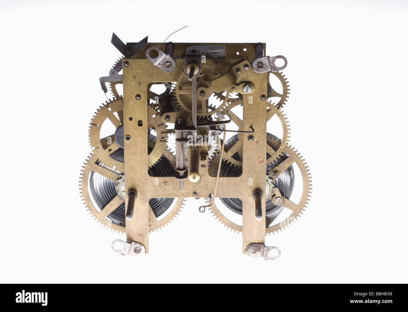 Un movimento di orologio. Foto Stock