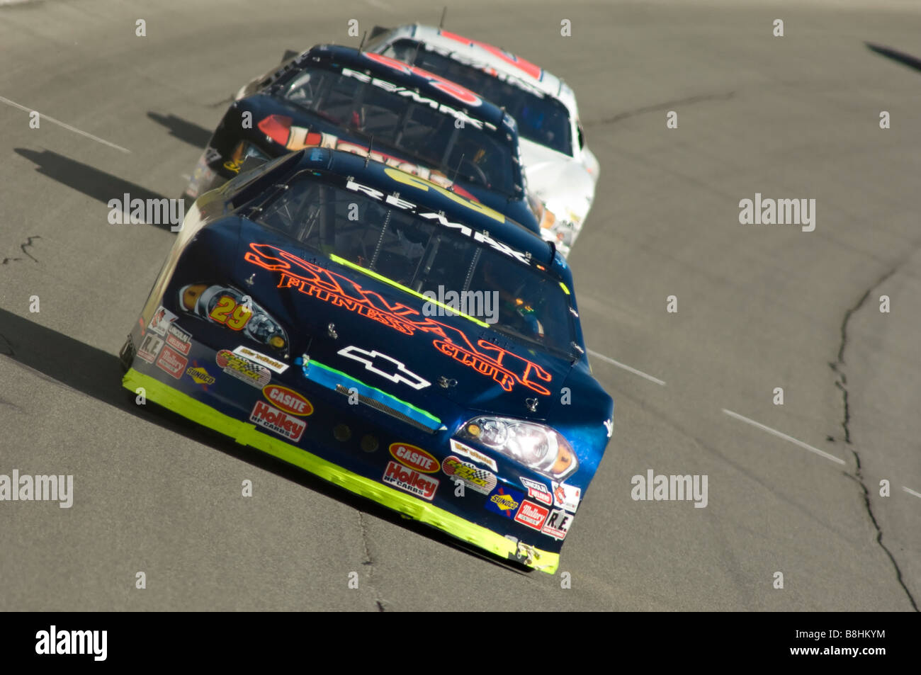 Larry Hollenbeck gare la sua arca Chevrolet a Michigan International Speedway 2008 Foto Stock