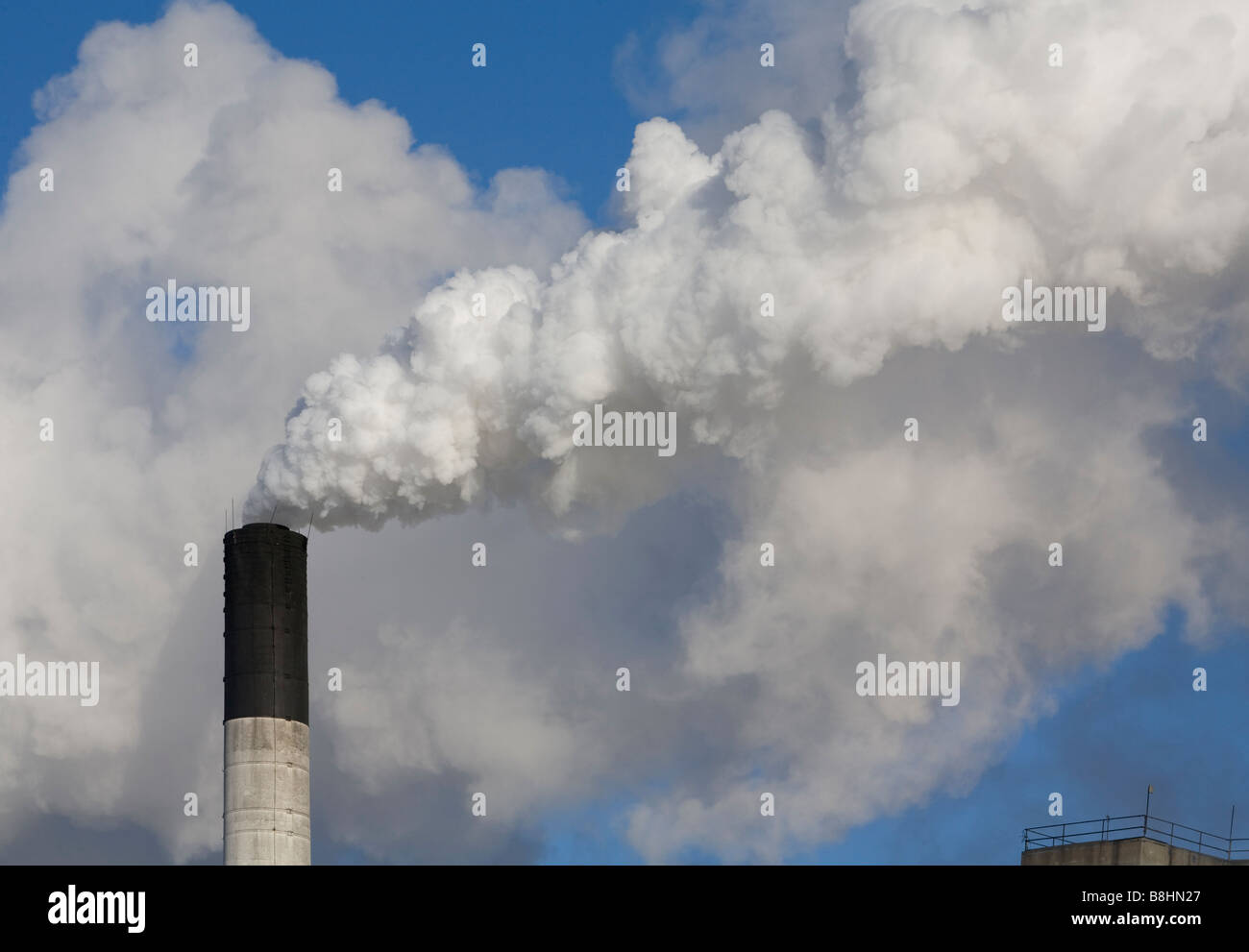 Croswell Michigan il fumaiolo di una raffineria di zucchero azionato dal Michigan Sugar Company Foto Stock