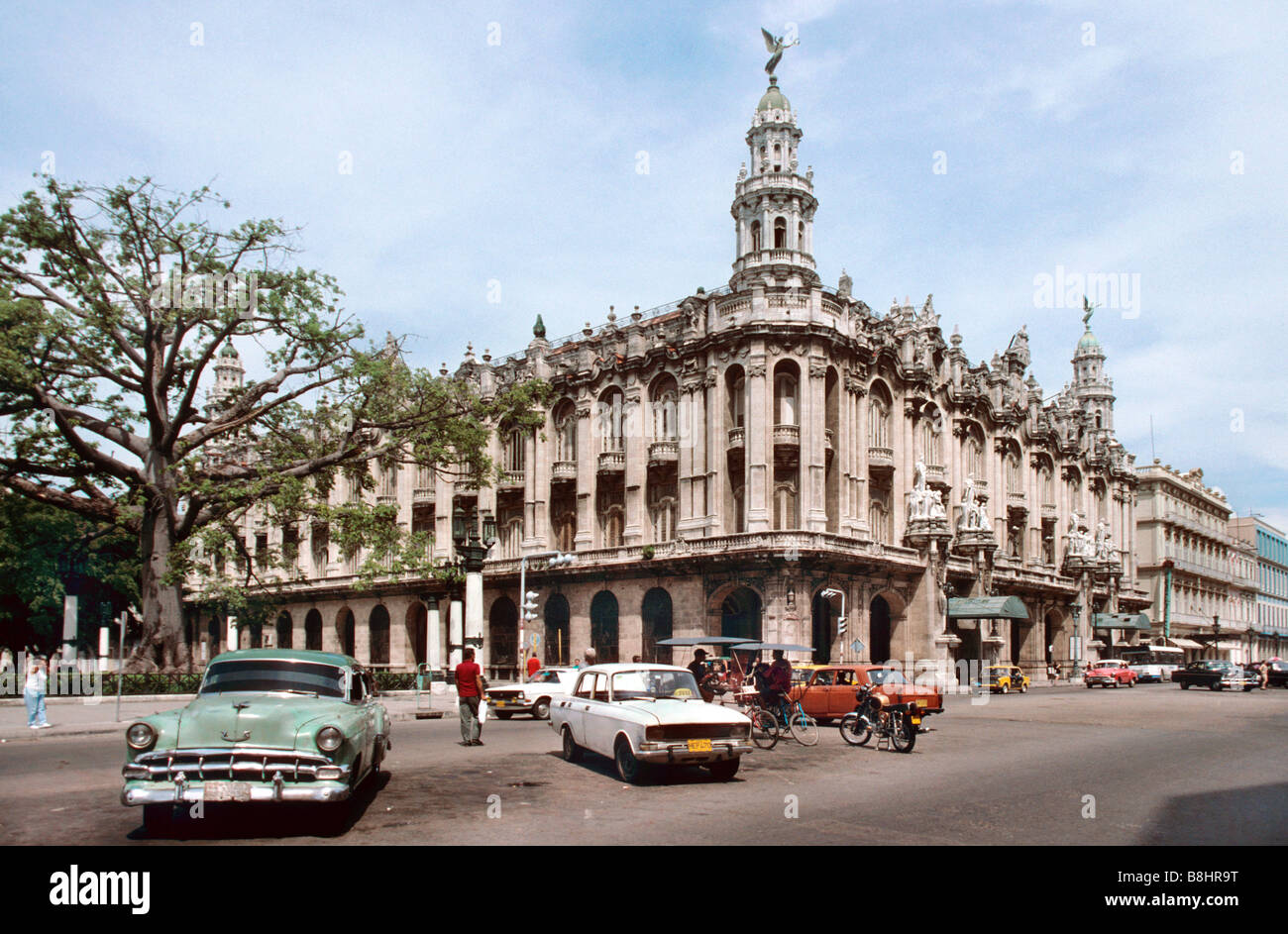 Gran Teatro de la Habana, ex centro galiziano, sede del Balletto Nazionale Cubano. Foto Stock