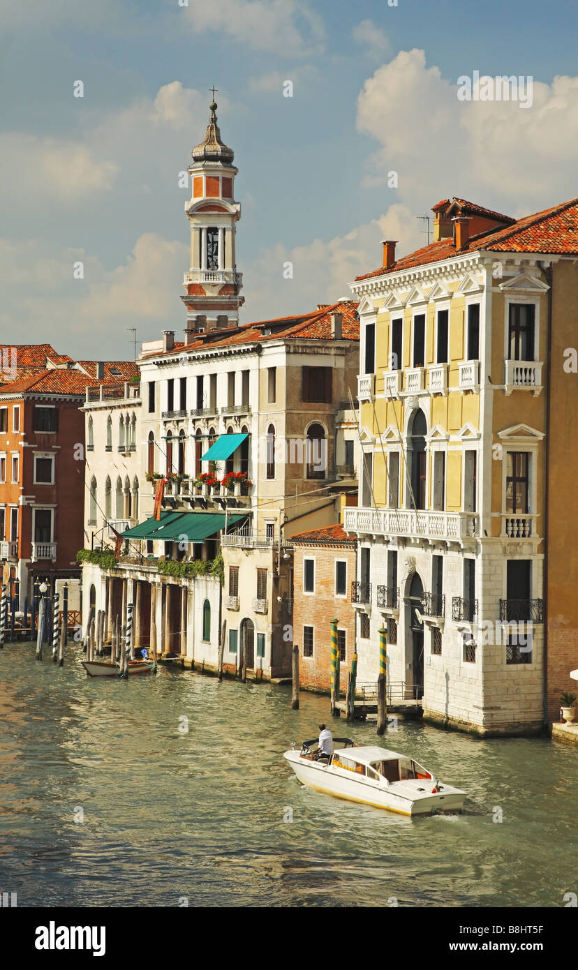 Canal Grande Venezia Italia Foto Stock