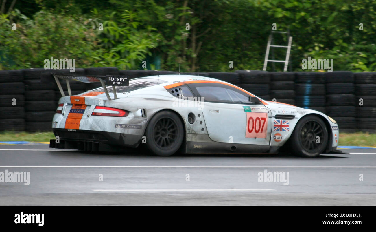 007 Aston Martin DBR9, 24h di Le Mans, in Francia. Foto Stock