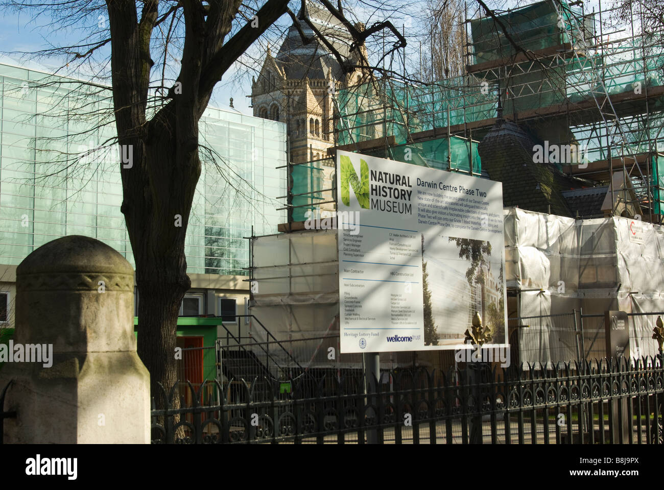 Air Monitor al di fuori del Museo di Storia Naturale di Londra Foto Stock