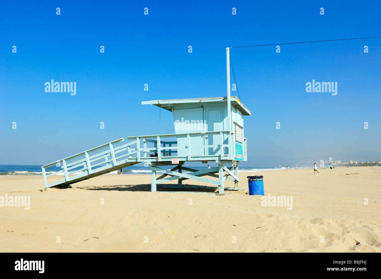 La spiaggia di Venezia Casa bagnino, Santa Monica CA Foto Stock