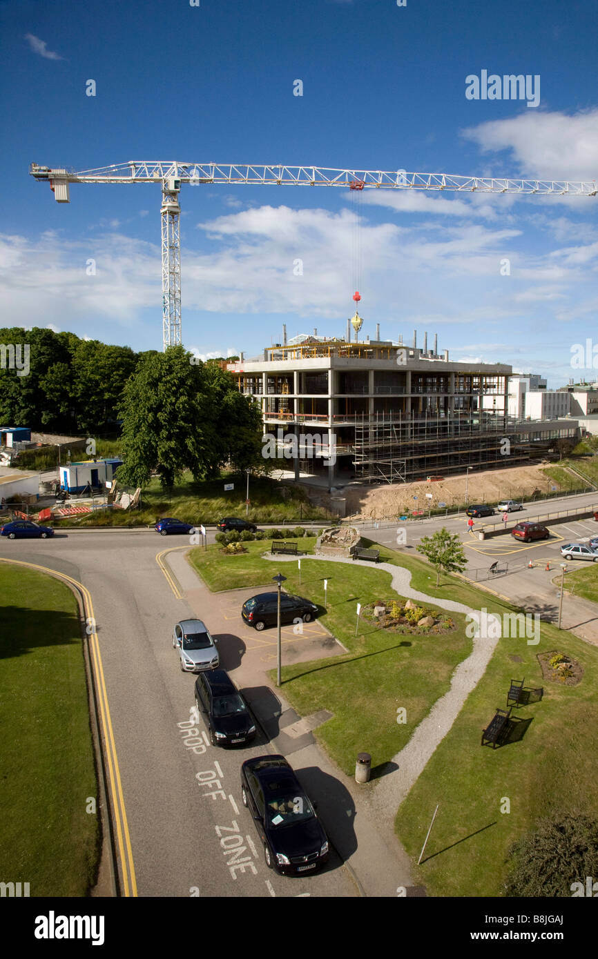 Aberdeen nuovo Medical Center NHS Hospital estensione in costruzione a Aberdeen, Aberdeenshire, Regno Unito Foto Stock