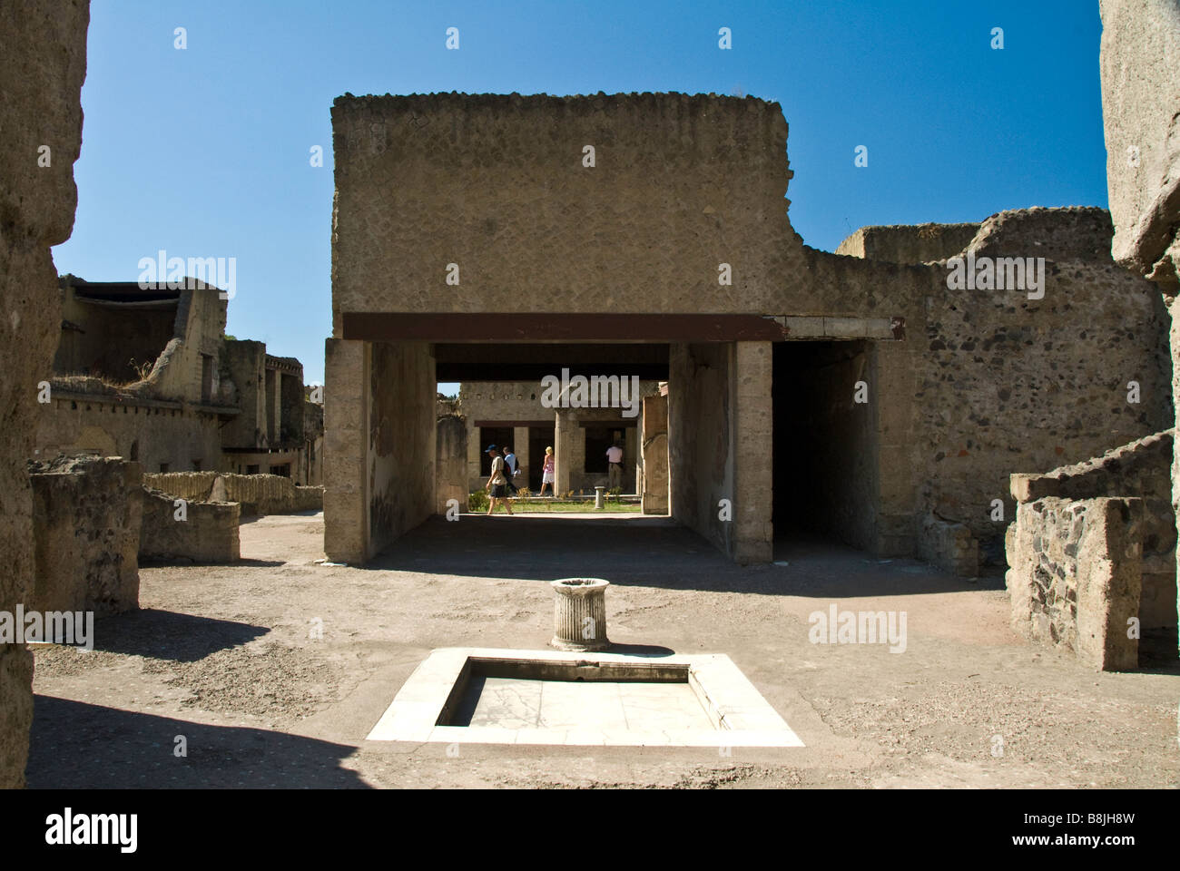 Il sito romano di Ercolano, Italia Foto Stock