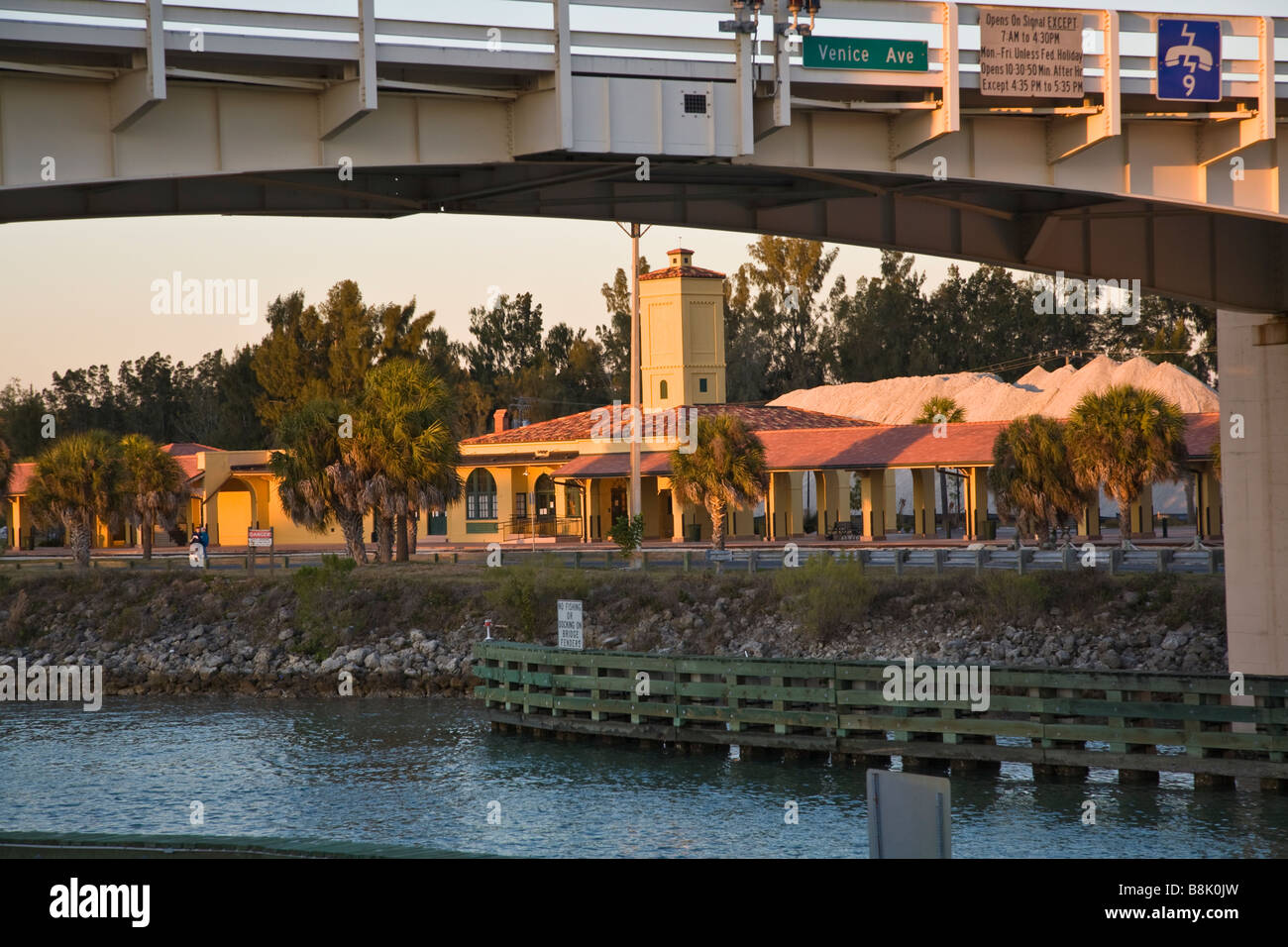 Venezia storica deposito dei treni a Venezia Florida Foto Stock