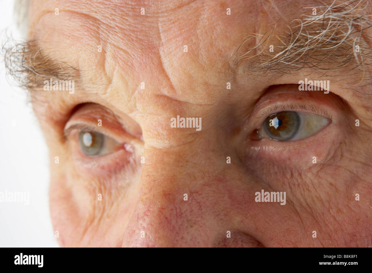 Close-up di uomo senior Foto Stock