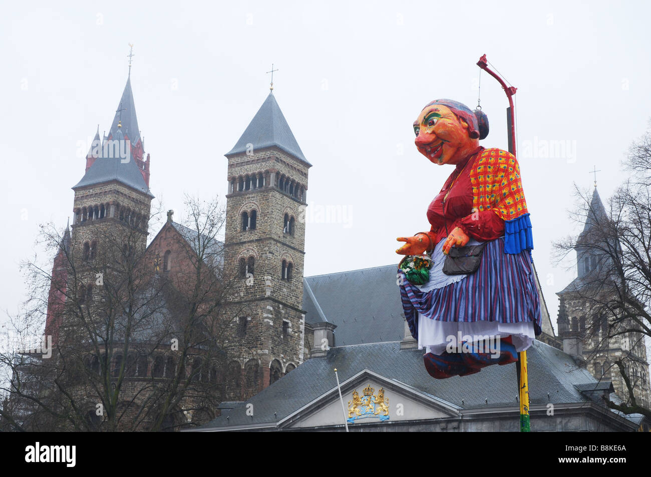 Mooswief tradizionale su un palo a piazza Vrijthof Maastricht Paesi Bassi Foto Stock