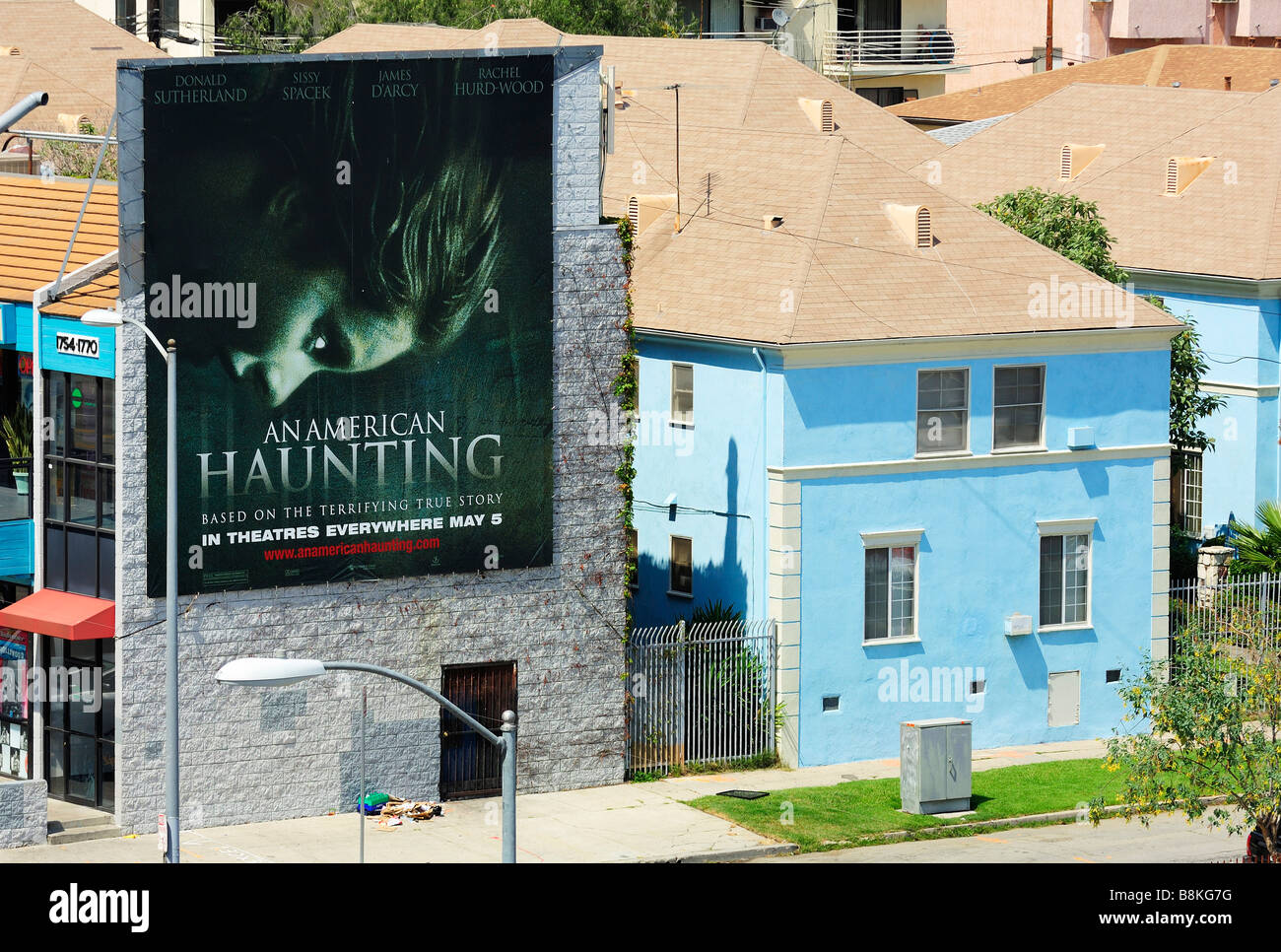 Cartellone per affissioni American Haunting, Hollywood, California Foto Stock