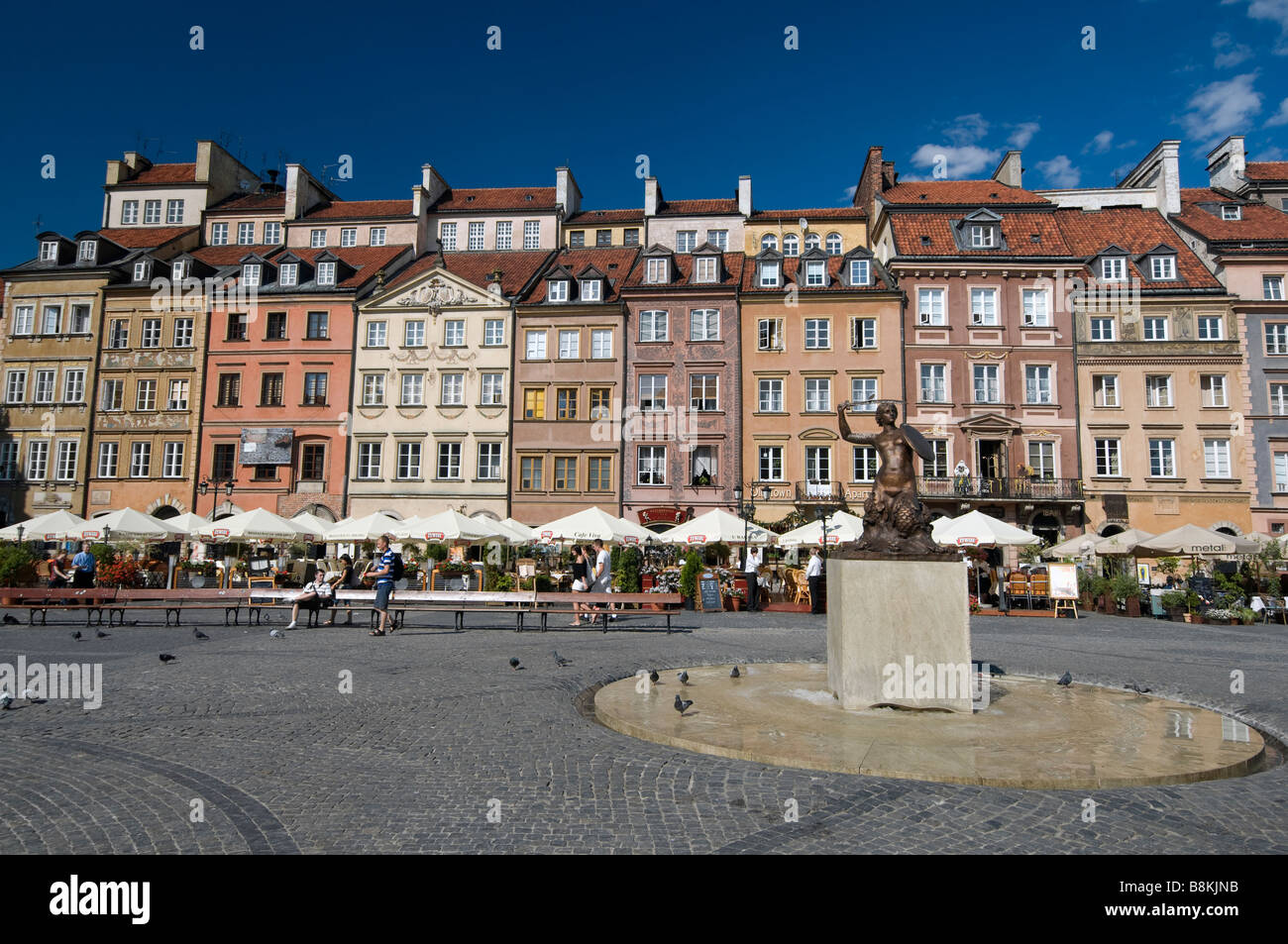 Varsavia ha dalla Piazza del Mercato della Città Vecchia Foto Stock