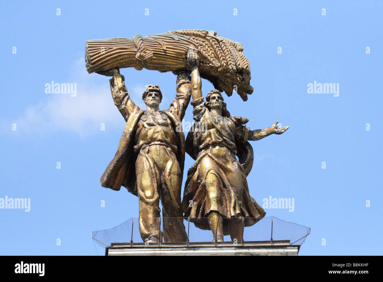 Gruppo scultoreo, URSS Foto Stock