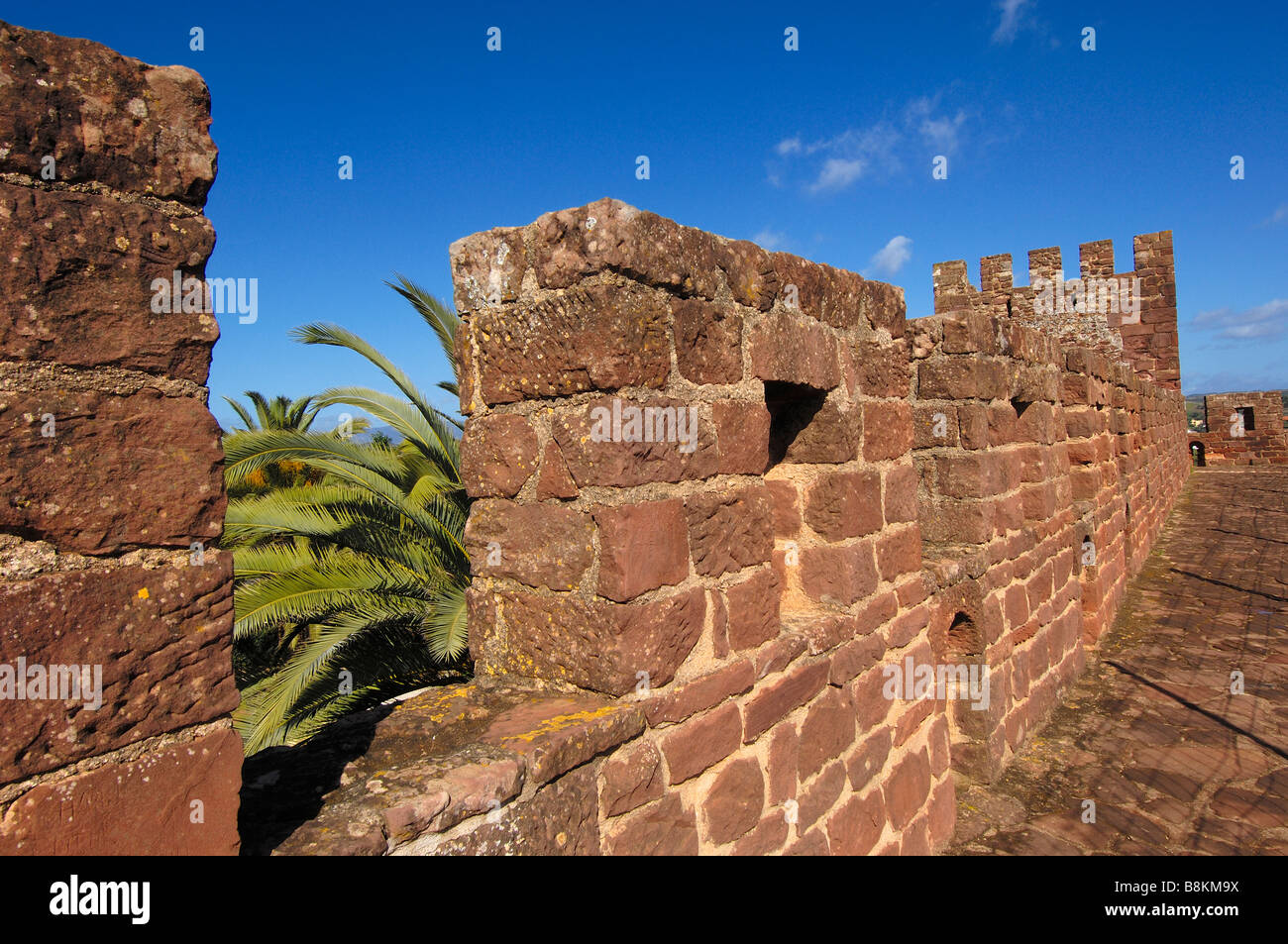 Fortezza moresca di Silves Algarve Portogallo Foto Stock