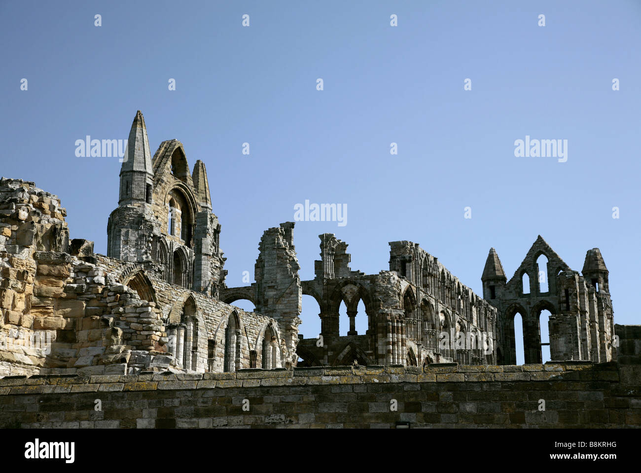 ST. HILDA WHITBY ABBEY WHITBY NORTH YORKSHIRE INGHILTERRA WHITBY North Yorkshire, 11 Settembre 2007 Foto Stock