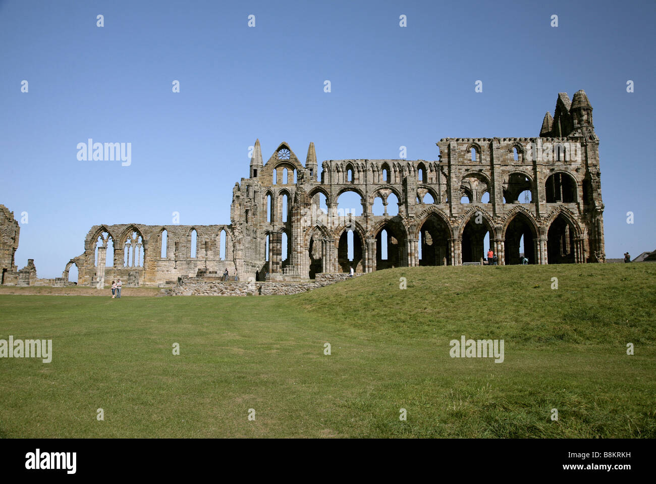 ST. HILDA WHITBY ABBEY WHITBY NORTH YORKSHIRE INGHILTERRA WHITBY North Yorkshire, 11 Settembre 2007 Foto Stock