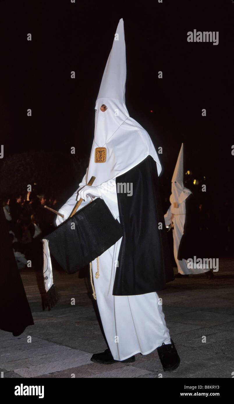 Processione del Venerdì Santo a Plaza del Carmen durante la Semana Santa la Settimana Santa a San Luis Potosi Messico Foto Stock