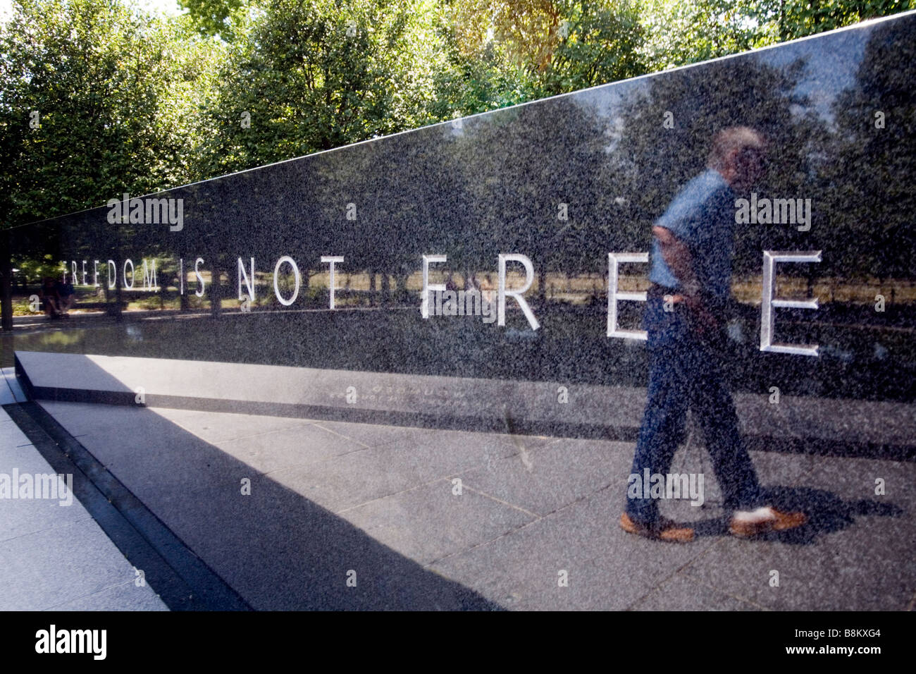 La guerra di Corea Memorial a Washington DC. Foto Stock