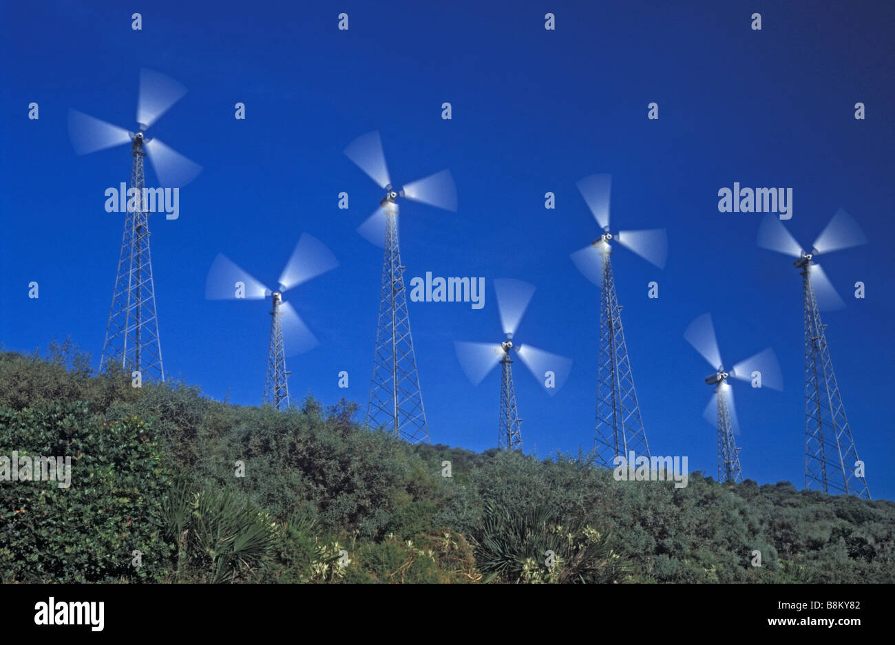 Generatori di vento - Spagna - alternativa forma di energia Foto Stock