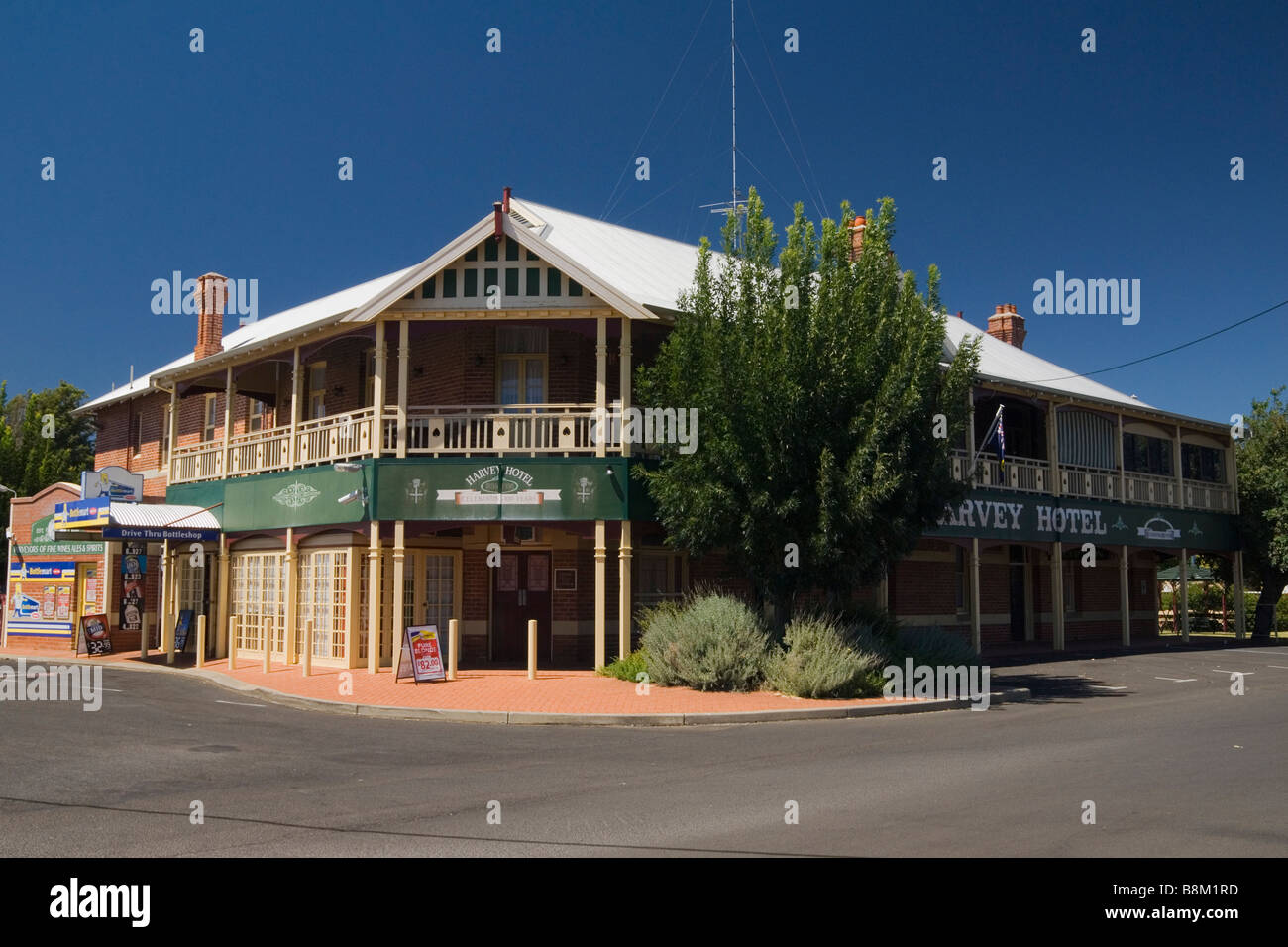 Harvey Hotel Motel - una tradizionale cittadina rurale pub Foto Stock
