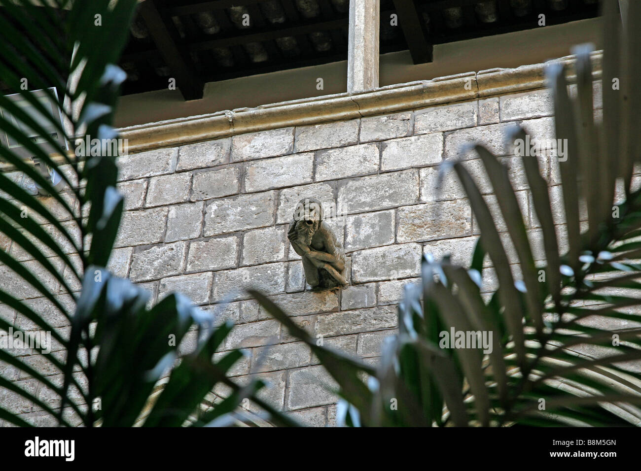Gargoyle presso il Museo di Picasso a Barcellona Spagna Foto Stock