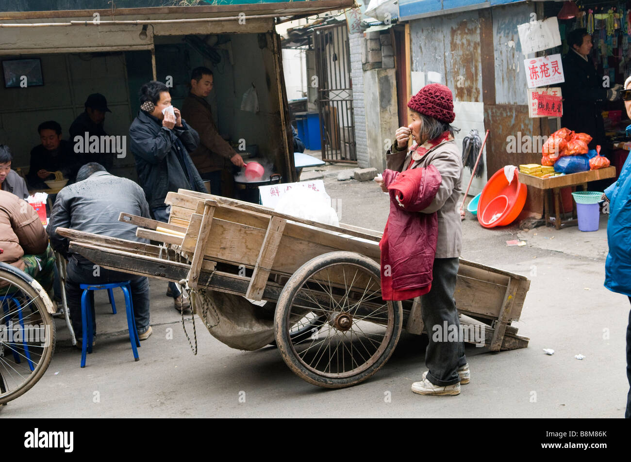 Scene di mercato in Cina. Foto Stock