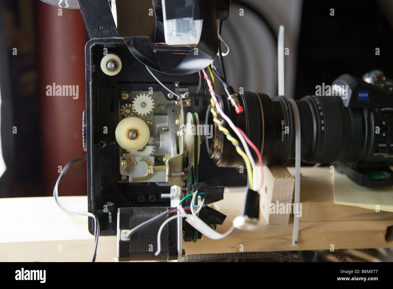 Vecchio 8mm Movie proiettore interno Foto Stock