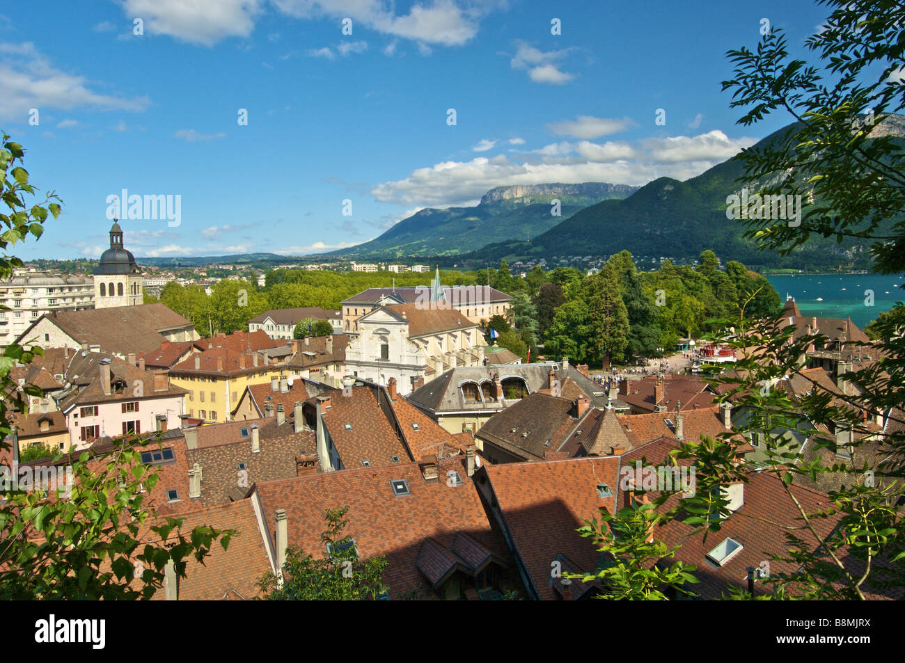 Annecy Francia e il lago Foto Stock