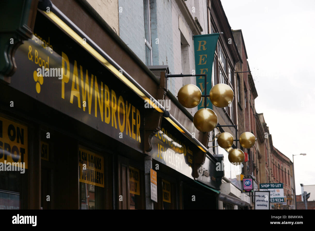 Pedina broker segno Bedminster Bristol Foto Stock