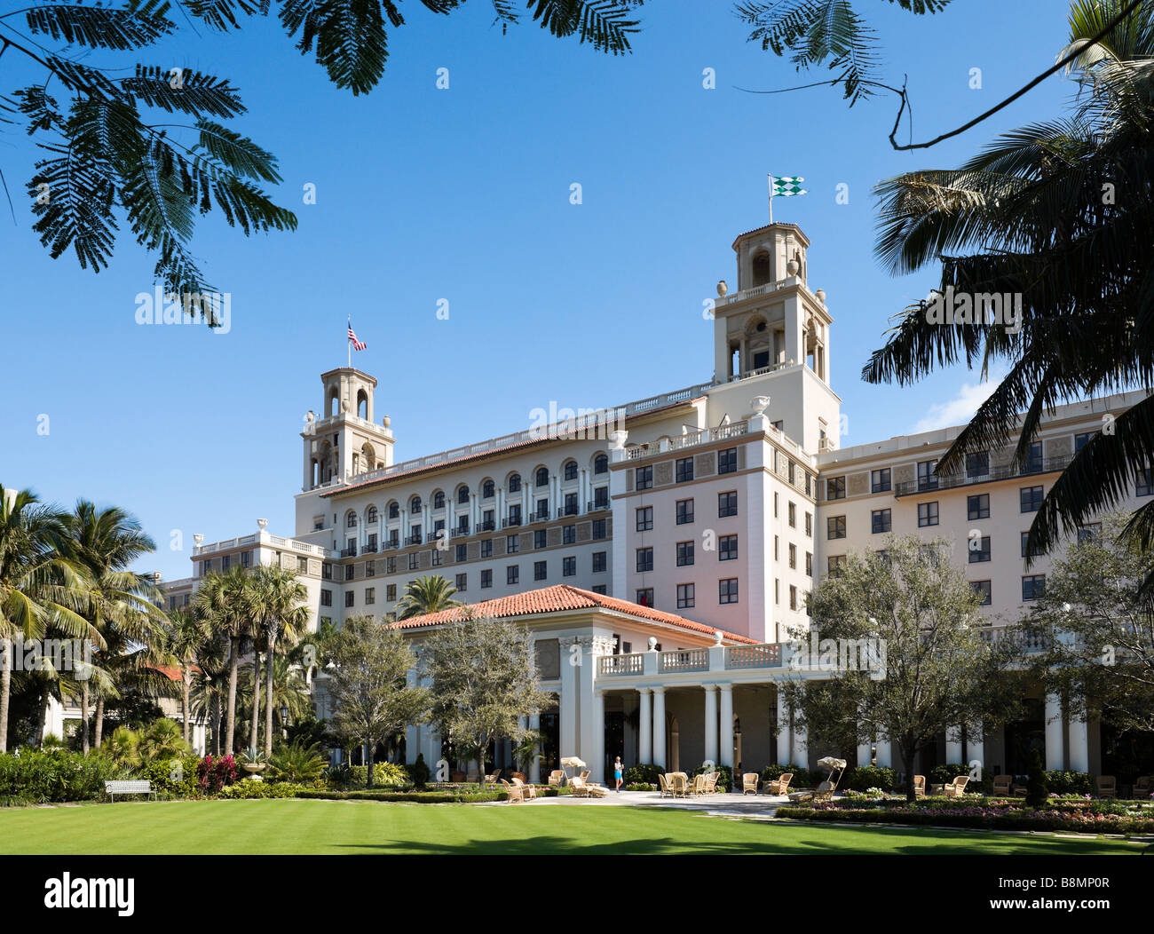 Il famoso Breakers Hotel in Palm Beach, Gold Coast, Florida, Stati Uniti d'America Foto Stock