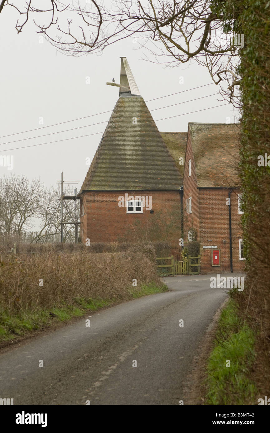 Kentish oast house Foto Stock