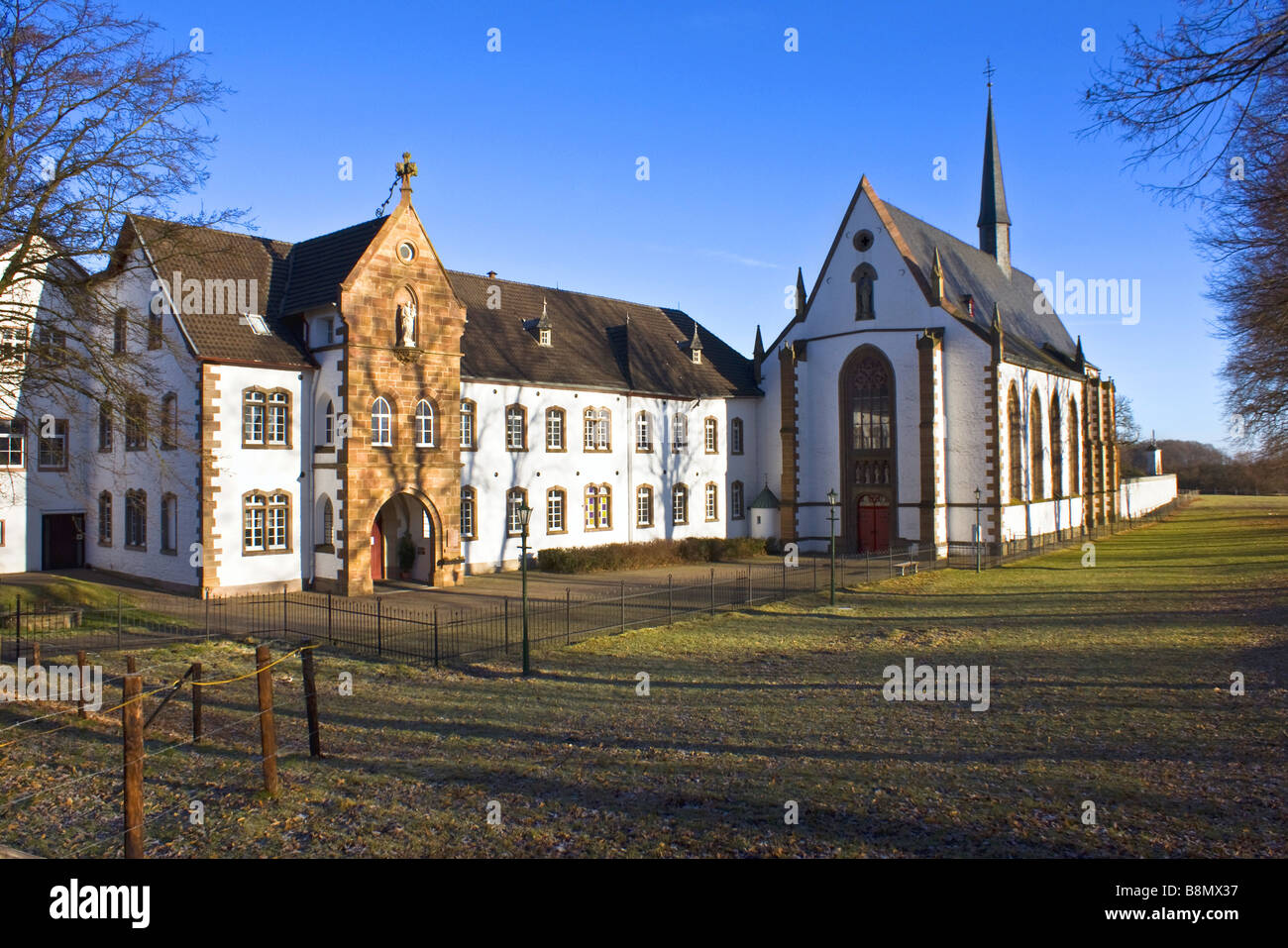 Monastero Maria Wald, Eifel, Germania, Eifel NP Foto Stock