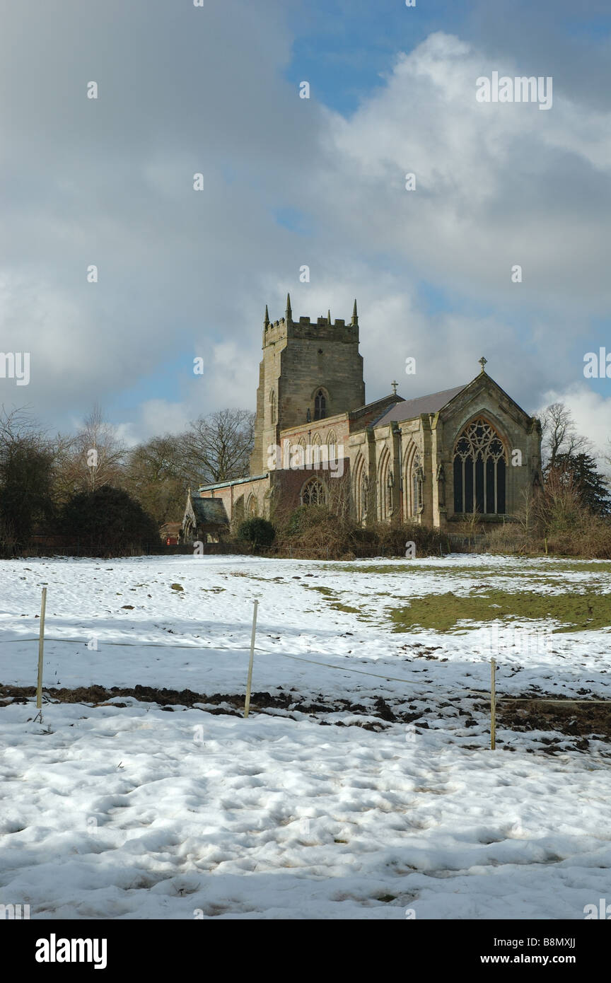 Chiesa di St Peters, Claybrooke Parva, Leicestershire, England, Regno Unito Foto Stock